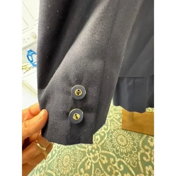 VINTAGE, 2PC- Women's Biz Suit, Navy, Worthington Petite, SZ 14,Work Wear,Office - Picture 3 of 16